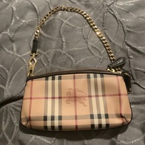 Burberry haymarket wristlet